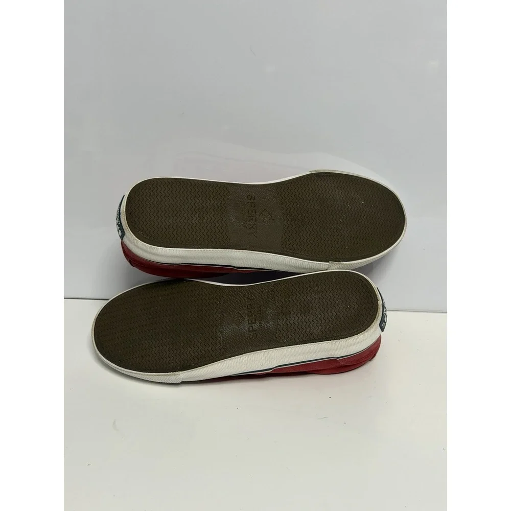 US 8 Sperry Shoes Men's Washable Red Lace Up Casual Shoes Sneakers New